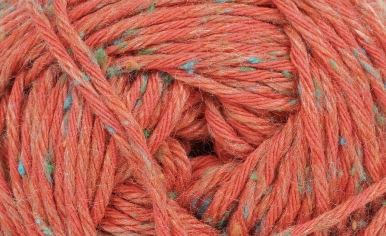 Tatamy Tweed Worsted Cotton Blend Yarn by Kraemer Yarns - #1235 Coral